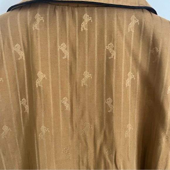 L'AGANCE Equestrian Flair Skyler Belted Satin Jacquard Jacket - Picture 6 of 9